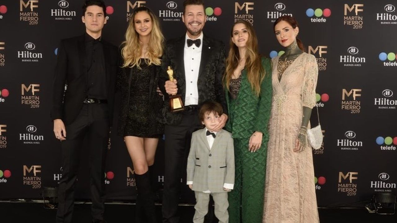 Marcelo Tinelli y familia