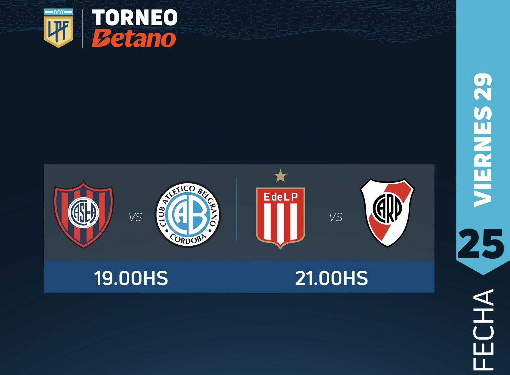 Dos partidos dieron comienzo a la fecha 25 de la Liga Profesional 2024