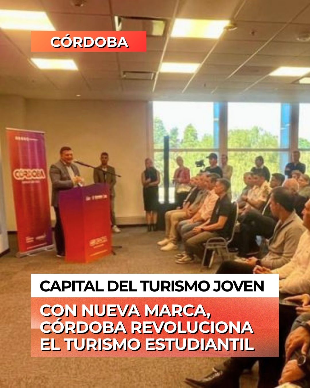 Presentación de la nueva marca de Turismo Estudiantil en Córdoba con Darío Capitani y referentes de Villa Carlos Paz.