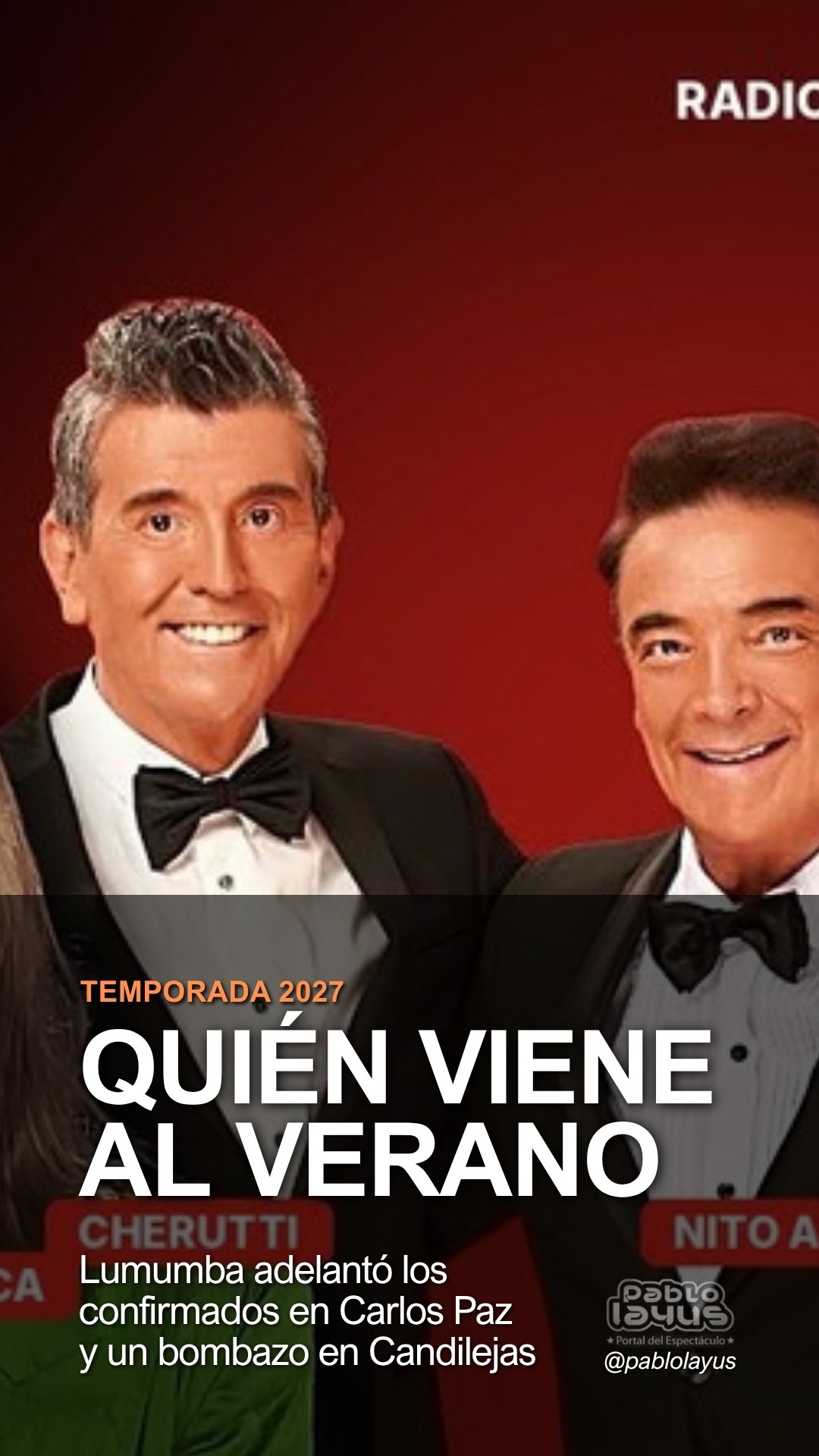 Lumumba reveló en Radio WO quién viene al verano 2027 en Carlos Paz