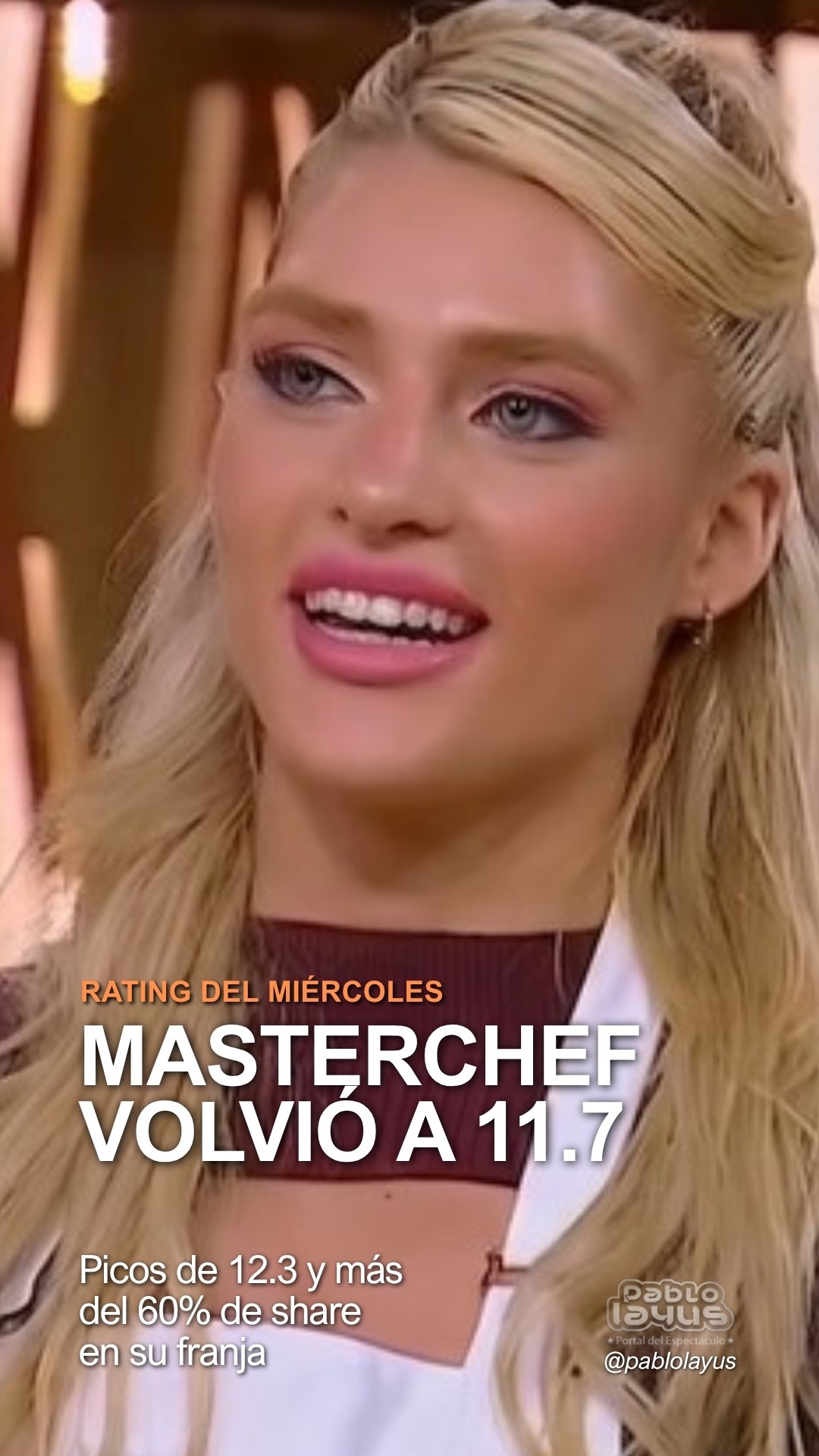 Rating del miércoles 21 de octubre: MasterChef Celebrity hizo 11.7