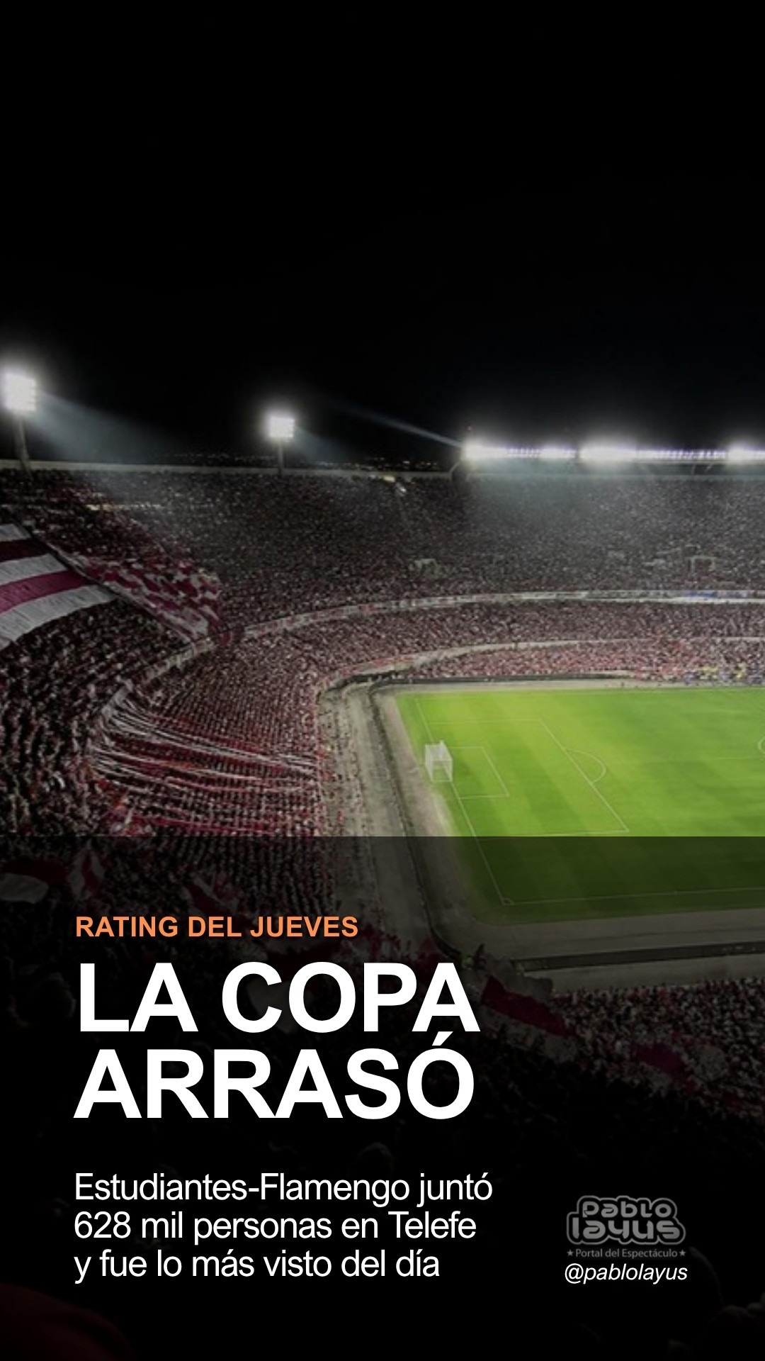Rating del jueves: la Copa Libertadores arrasó en Telefe