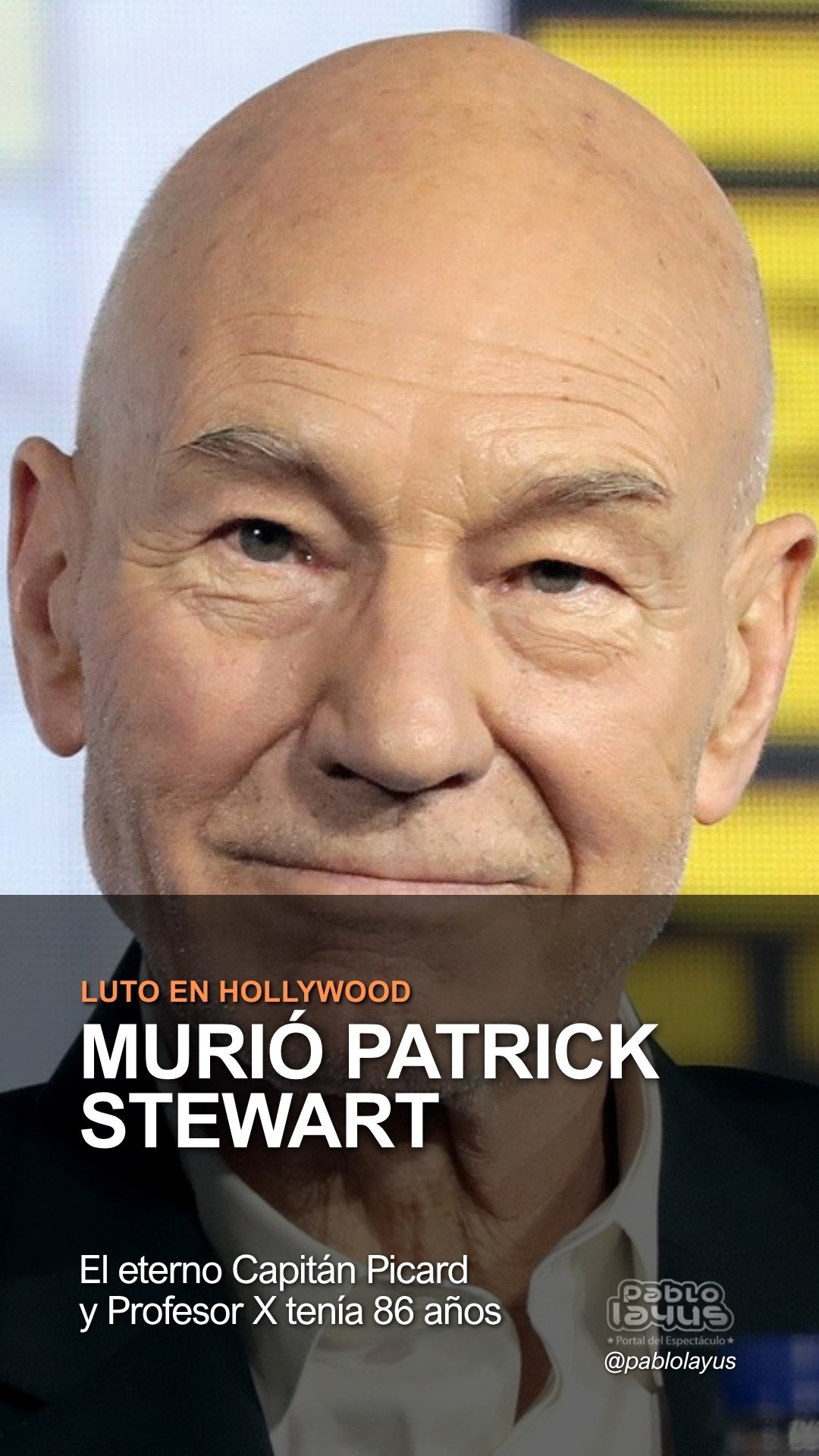 Patrick Stewart, el Capitán Picard de Star Trek, murió a los 86 años