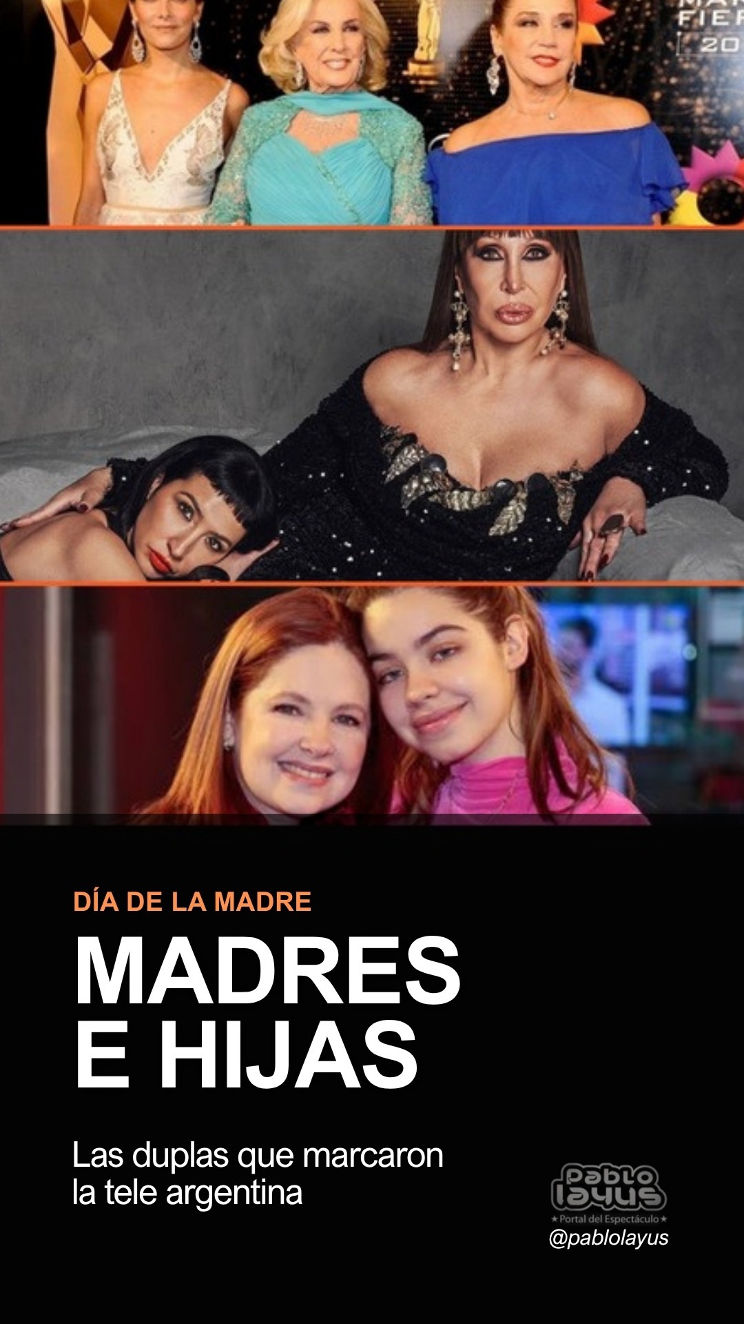Día de la Madre: Mirtha Legrand, Juana Viale y Marcela Tinayre; Moria Casán y Sofía Gala; Andrea del Boca y Anna