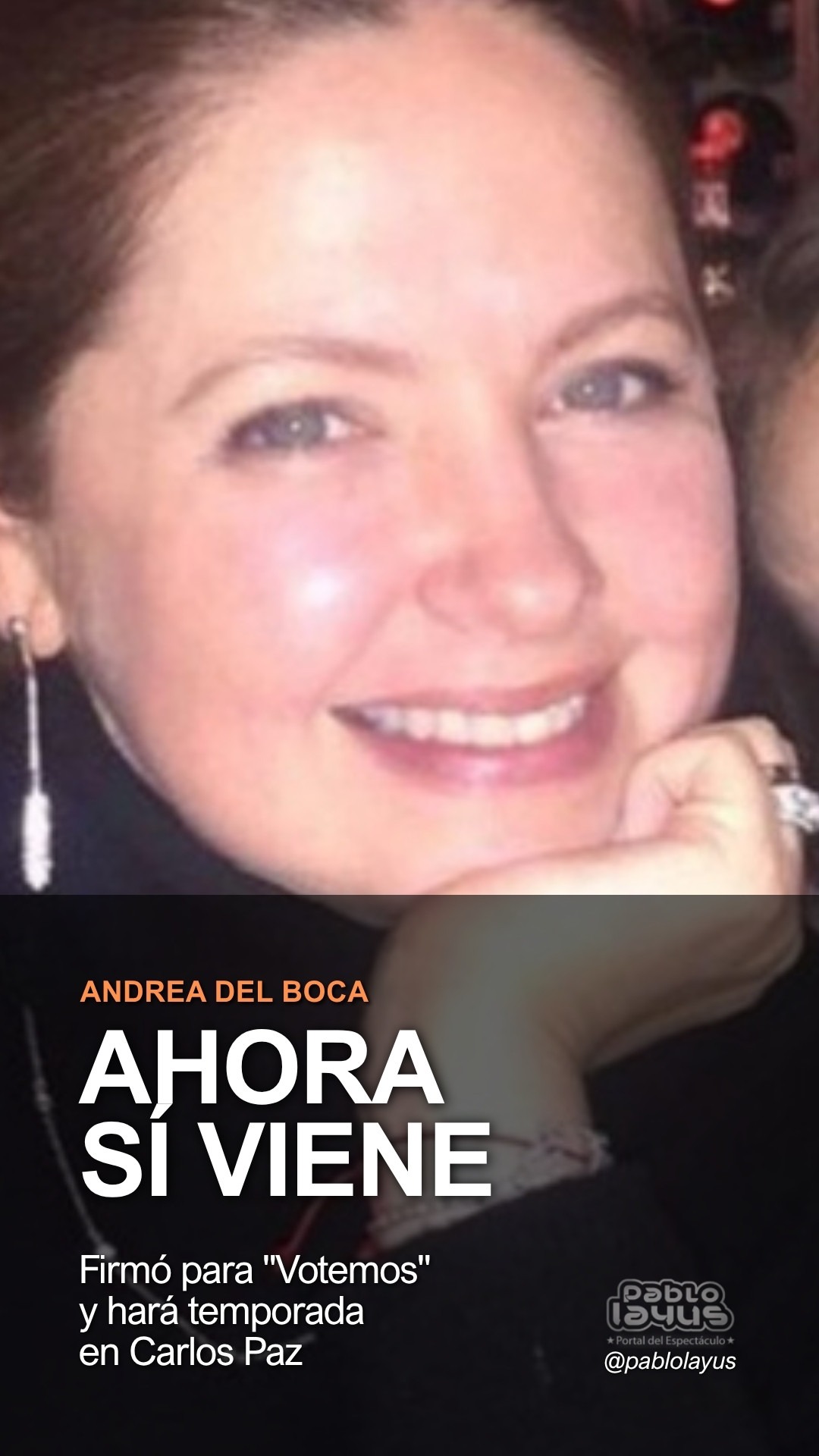 Andrea del Boca hará temporada 2027 en Carlos Paz con Votemos