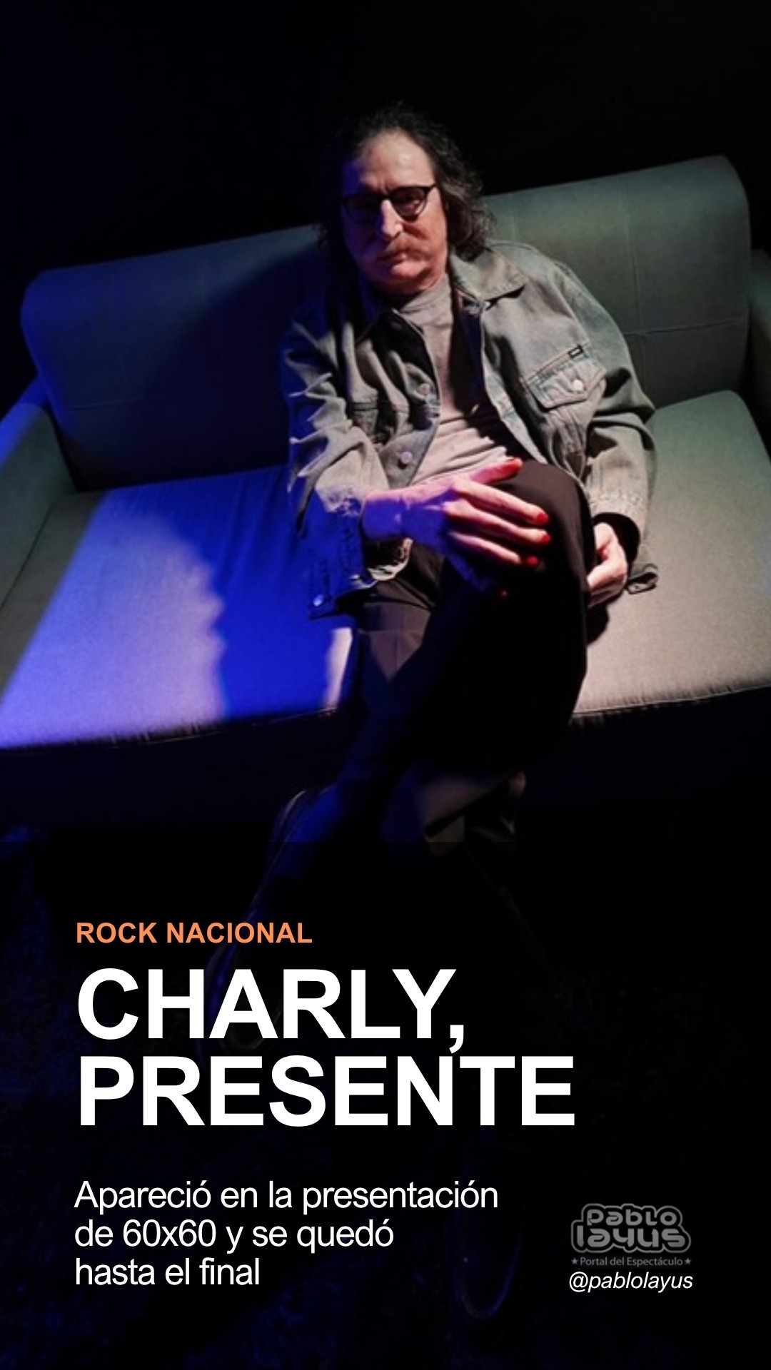 Charly García en la presentación del relanzamiento de 60x60