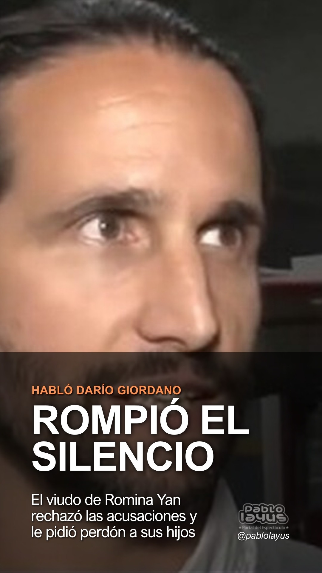 Darío Giordano rompió el silencio con un comunicado