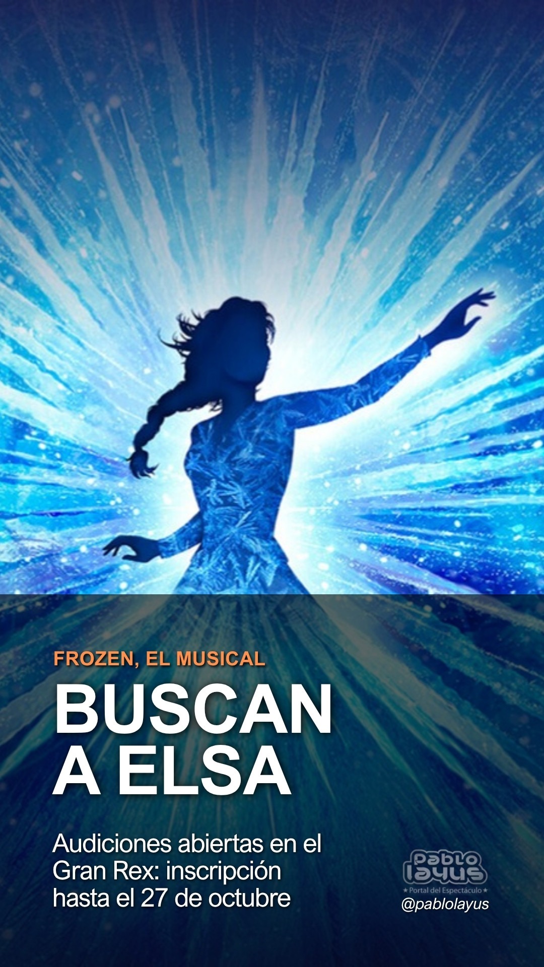 Frozen, el musical llega al Teatro Gran Rex en el invierno 2027