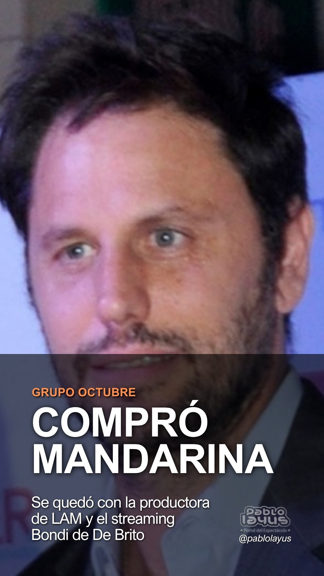 Mariano Chihade, fundador de Mandarina Contenidos, productora de LAM comprada por el Grupo Octubre