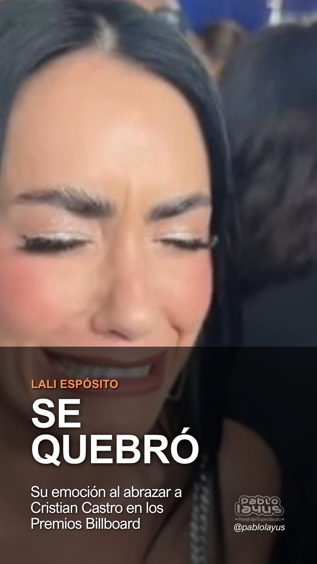 Lali Espósito abraza a Cristian Castro en los Premios Billboard 2026