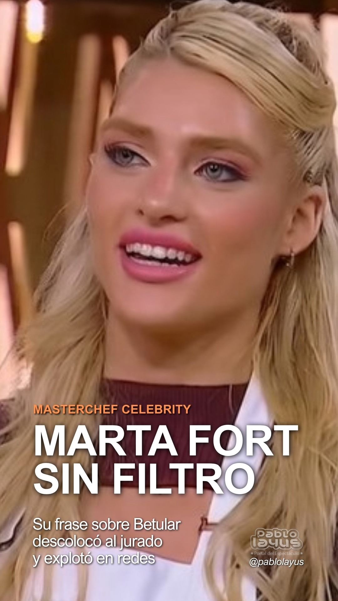Marta Fort en MasterChef Celebrity Argentina