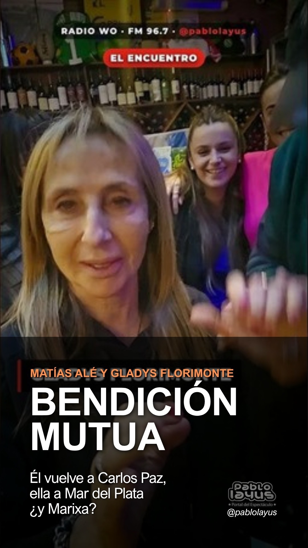 Matías Alé, Gladys Florimonte y Marixa Balli