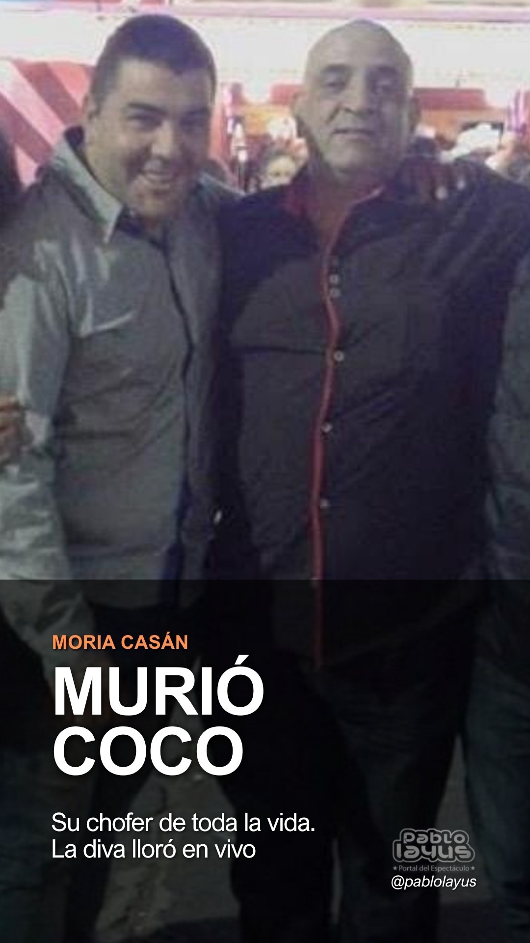Murió Coco, el histórico chofer de Moria Casán