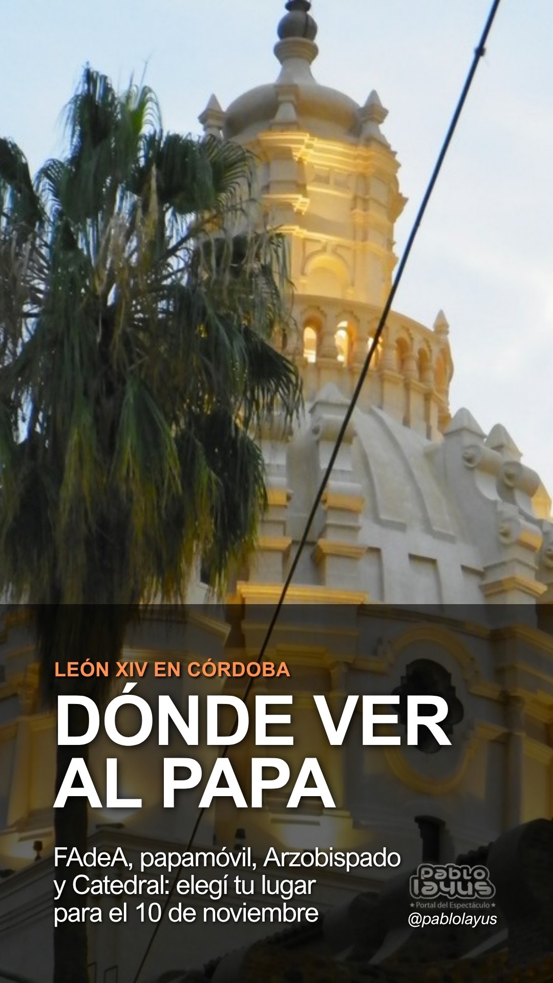 Catedral de Córdoba, uno de los puntos de la visita del Papa León XIV