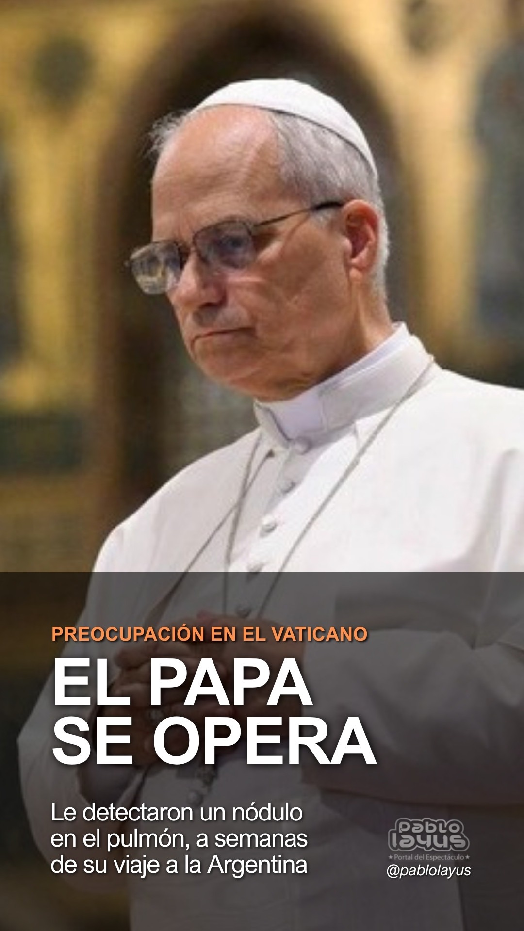 El papa León XIV será operado de un nódulo en el pulmón
