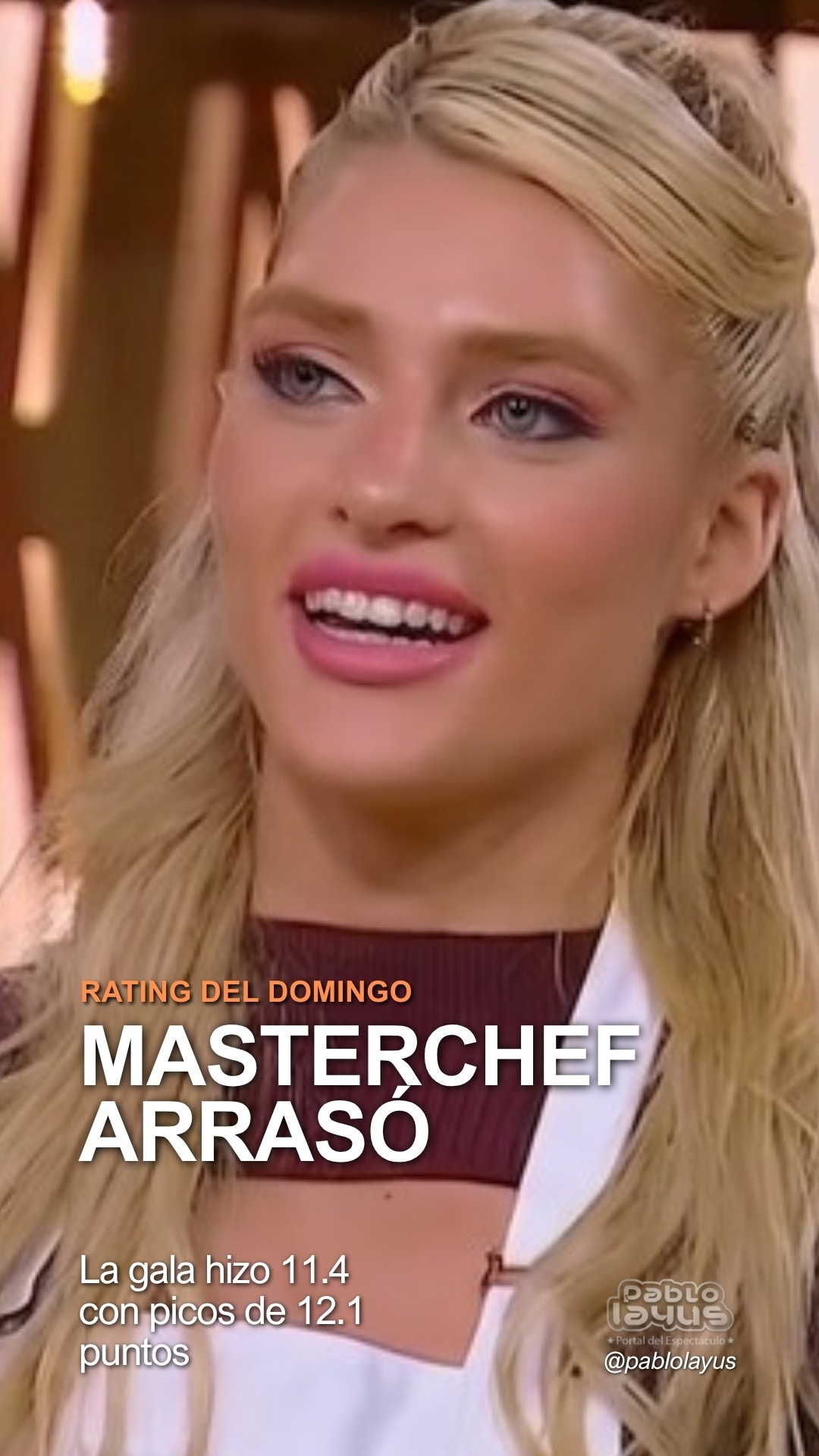 Rating del domingo: MasterChef Celebrity arrasó con 11.4 puntos