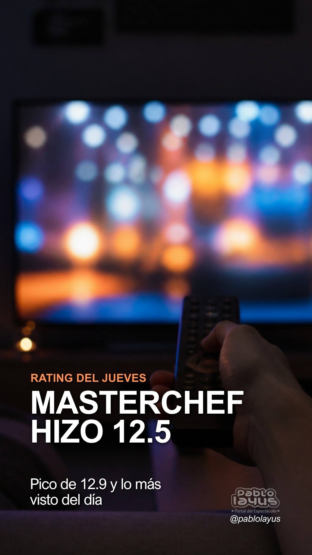 Rating del jueves 29 de octubre: MasterChef Celebrity hizo 12.5 puntos