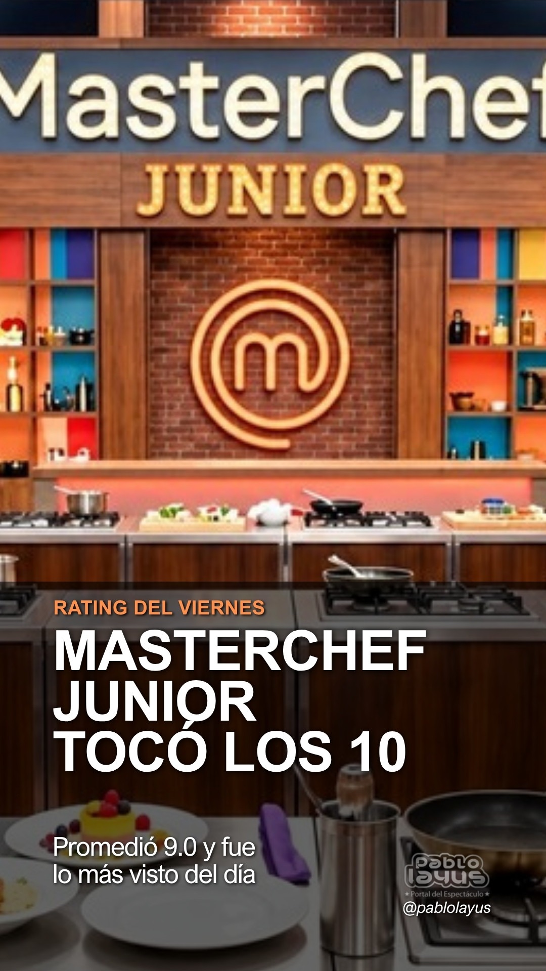 Rating del viernes 23 de octubre: MasterChef Junior tocó los 10 puntos